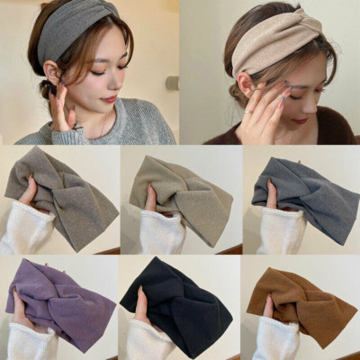 Women Wide Stretch Headband Face Wash Turban Sports Hairband Elegant Headwear