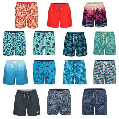 RIPT Essentials Jungen bedruckt Urlaub Strand Badeunterteile Shorts Badehose