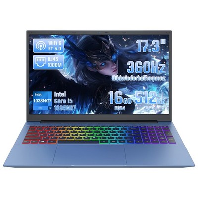 LONGEVINCE 17.3Zoll Laptop, 1920x1080 ,Core i5 , 16GB DDR4,Win11 ,512GB