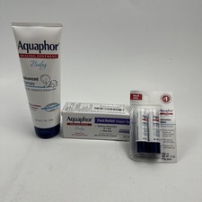 Aquaphor Diaper Rash Paste 3.5 oz  Healing Ointment 7 Oz  Lip Repair. Exp 5/26