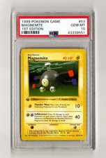 MAGNEMITE 1ST EDITION BASESET SHADOWLESS 53/102 GEM MINT 10