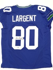 Steve Largent Signed Seahawks Jersey “HOF 95” Auto Beckett BAS Autographed XL