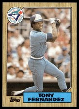 1987 Topps Tony Fernandez Toronto Blue Jays #485