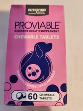 Proviable Digestive Health Supplement for Dogs - 60 Chewable Tablets