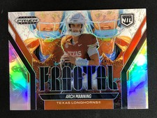 2025 Panini Prizm Black Fractal NIL Silver Prizm #23 Arch Manning RC YT92