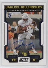 2023 Score Rookies Signatures Jahleel Billingsley (Should Be Card #400) Auto 3y4