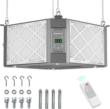 ABESTORM 360° Intake Air Filtr System Woodwork 1350CFM Hanging Dust Collector