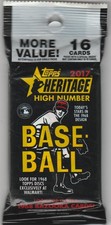 2017 Topps Heritage High Number Baseball EXCLUSIVE Factory Sealed Jumbo Fat Pack