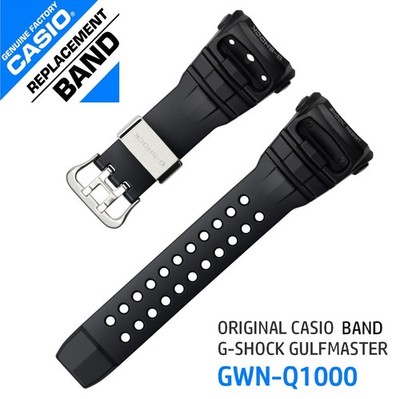 Original Casio Ersatzarmband für GWN-Q1000 Gulfmaster Modelle, Schwarz, 10535018