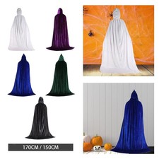 Halloween Cosplay Umhang mit langer Kapuze, Zubehör, Teufelskostüm für