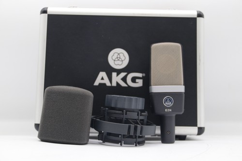 AKG C214 Wired Condenser Microphone w/ Shock Mount & Carrying Case