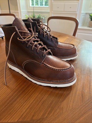 Red Wing Classic Heritage 1907 Moc Toe Boot for Men, Size 13D - Copper NEW