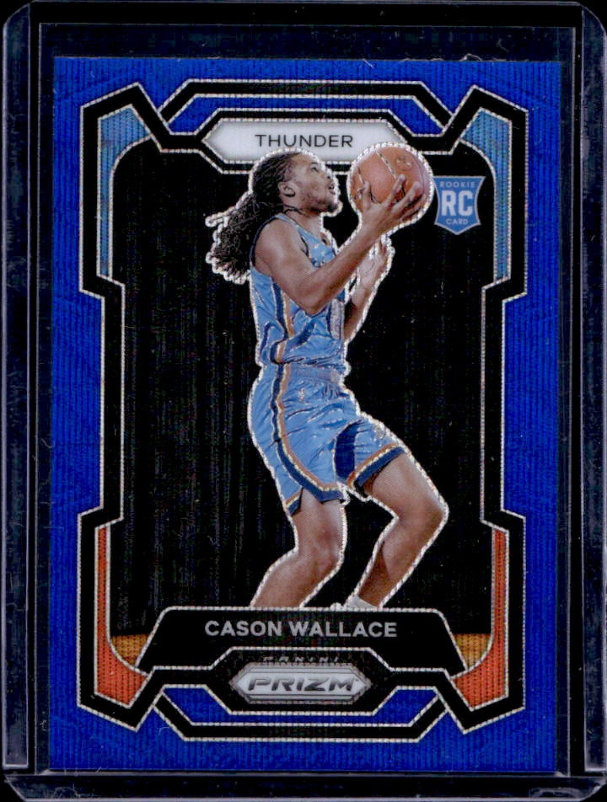 2023-24 Prizm Cason Wallace RC Prizm Blue Wave Rookie #139 Thunder