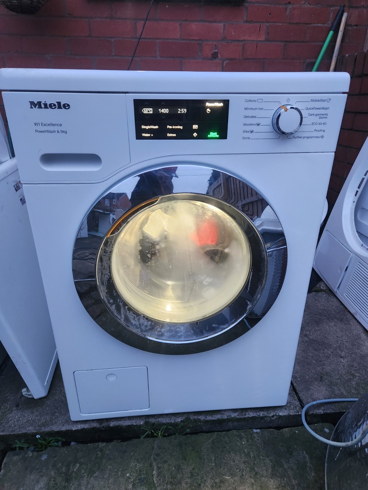 Miele W1 WEG365 POWERWASH 9kg WASHING MACHINE WHITE COLOUR Energy Rated 1400rpm