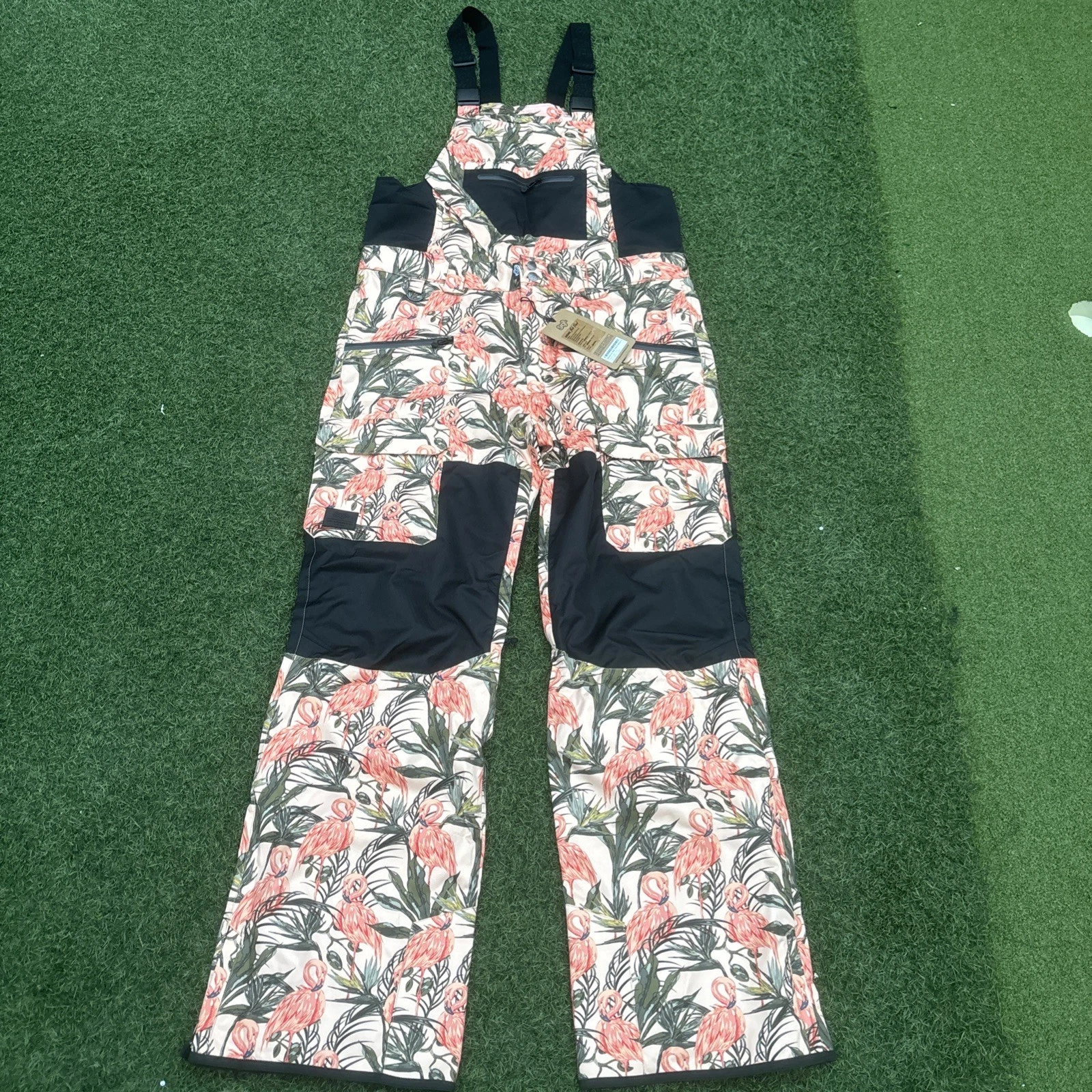 Saga Outerwear Anomie Skiing Snowboard Bib Pants Men's Flamingo Size S RRP £110