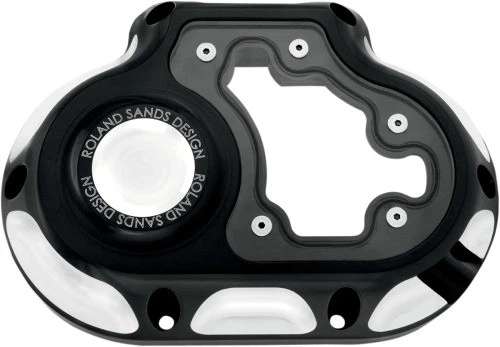 Cubierta de embrague de cable Roland Sands Design 6 velocidades claridad - corte en contraste motocicleta Foto 3 de 4