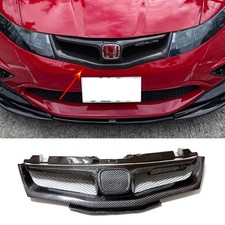 For Honda Civic Type-r Fn2 2007-2011 Carbon Fiber Front Bumper Mesh Grille Grill For Honda Civic Type-r Fn2 2007-2011 Carbon Fiber Front Bumper Mesh Grille Grill