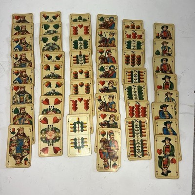 Vintage ASS Altenburger Gaigel Binokel Playing Cards | 48-Card Full Deck w/ Box