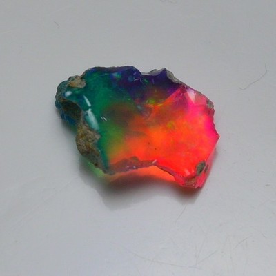 Sehr seltener Bi-Color Opal grob 4,75 Ct natürlicher äthiopischer Opal Rohsch...