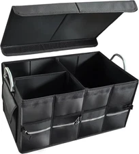 Collapsible Multi Compartment Car Trunk Organizer,SUV Trunk Organizer,