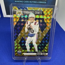 2025 Panini Mosaic - International Games Drake Maye #258 Reactive Yellow Mosaic