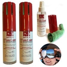 2 Pack Anti-Fog Spray 4oz Lens Cleaner for Glasses Masks Goggles Swim Ski Scuba