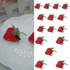 Lovely Strawberry Fruit Hair Clip Strawberry Model Duckbill Clip Fruit