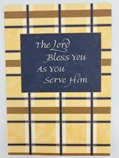 Vintage Dayspring Christian Greeting Card Lord Bless You 1998 w/envelope