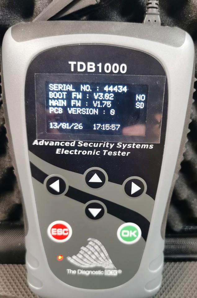 TDB1000 OBD Advanced Security Electronic Tester including Carry Case ...