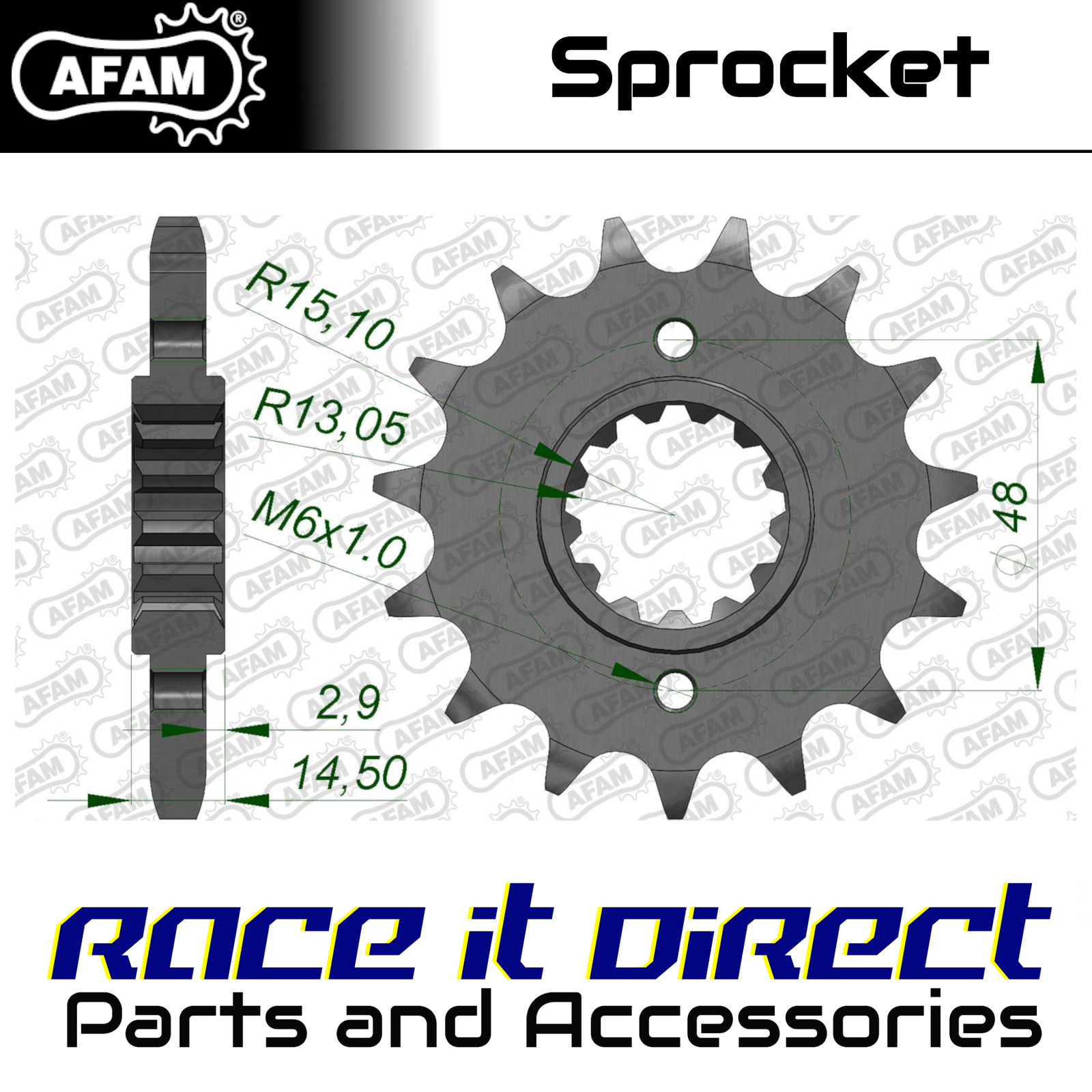 Sprocket for HONDA CBR 1100 XX 1997-2008 17T Front AFAM