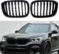Black Performance Style Kidney Grille Compatible with Single Line Glossy Black