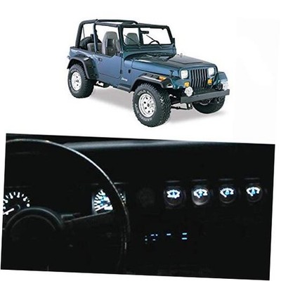 Bright Instrument Panel Gauge Cluster Speedometer Tachometer Indicator White