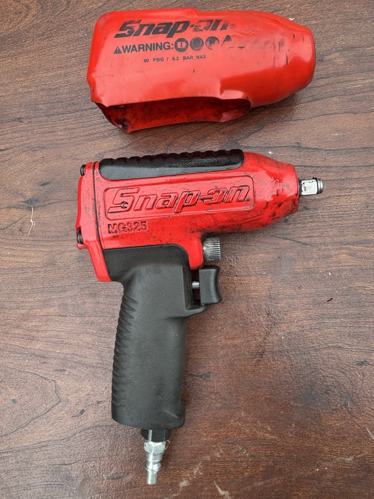 Snap On Tools Mg325 3/8 Drive Air Impact Wrench Red Excellent !!!