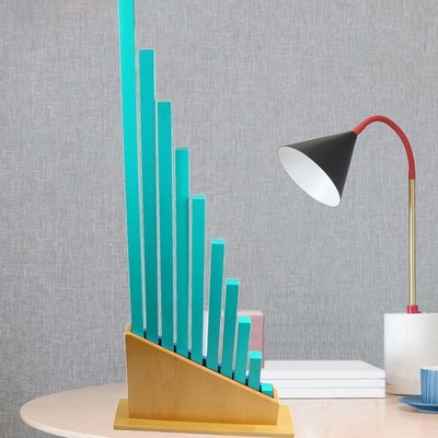 Montessori Rods Stand Red Blue Long Sticks Base Measuring Counting Subtraction