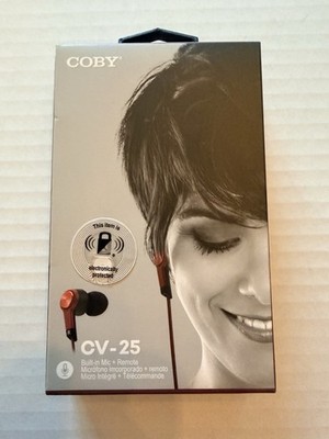 Coby CV-25 Earbuds - Red