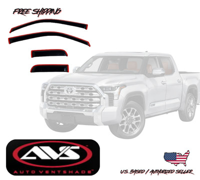 2022-2026 Toyota Tundra AVS Window Vent Visors Rain Dust Guard Deflector 4PC.