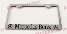 Mercedes Benz Stainless Steel Chrome License Plate Frame Holder Rust Free