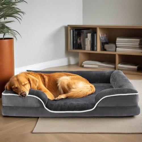 Dog Bed for Extra Large Size Dogs with Non-Slip Base Orthopedic Pet Sofa 42" XL