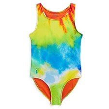 POLO RALPH LAUREN AUTHENTIC TODDLERS GIRLS BRAND NEW ORIGINAL SWIMSUIT Sz 4, NWT