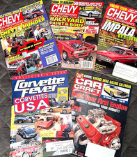 Lot of 5 Vintage 90"s Chevy High Performance Corvette Fever Car Craft Magazine
