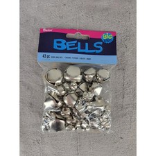 Darice 43 Piece Silver Jingle Bells Craft Holiday DIY Decor