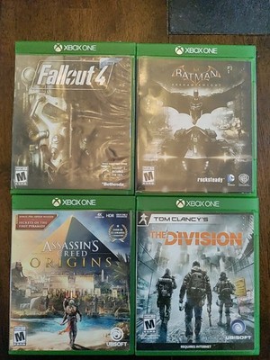 Mix Lot Xbox One Four Games, Batman The Assassins Fallout 4 The Division