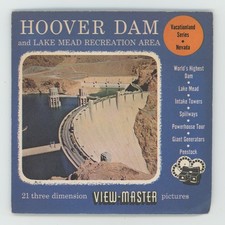 Hoover Dam 1955 Sawyer's View-Master Packet with Reels 8, 11, 9008 Exc. Cond.