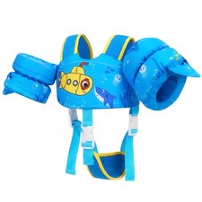 Toddler Swim Vest Pool Floaties 2-in-1 Puddle Float 24-66 Lbs Gogokids