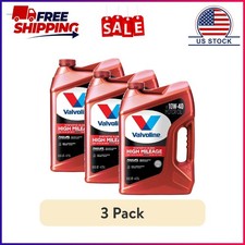 (3 pack) Valvoline High Mileage MaxLife 10W-40 Synthetic Blend Motor Oil 5 QT 54.80 per gallon