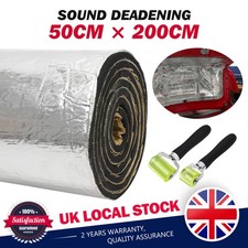 7mm Car Soundproofing Sound Deadening Underlay Insulation Mat 0.5mx2m + Roller