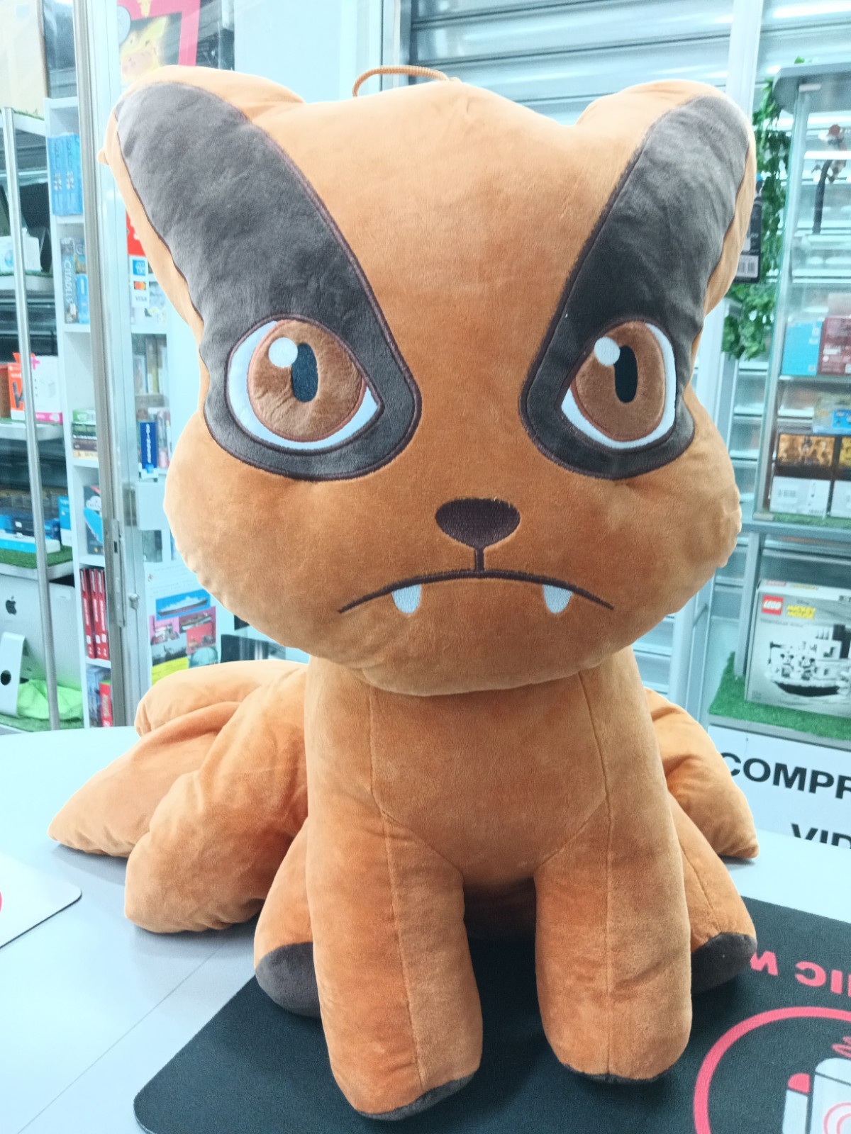 PELUCHE KURAMA JUMBO VOLPE A NOVE CODE NARUTO SHIPPUDEN PUPAZZO 60 CM - 16002178