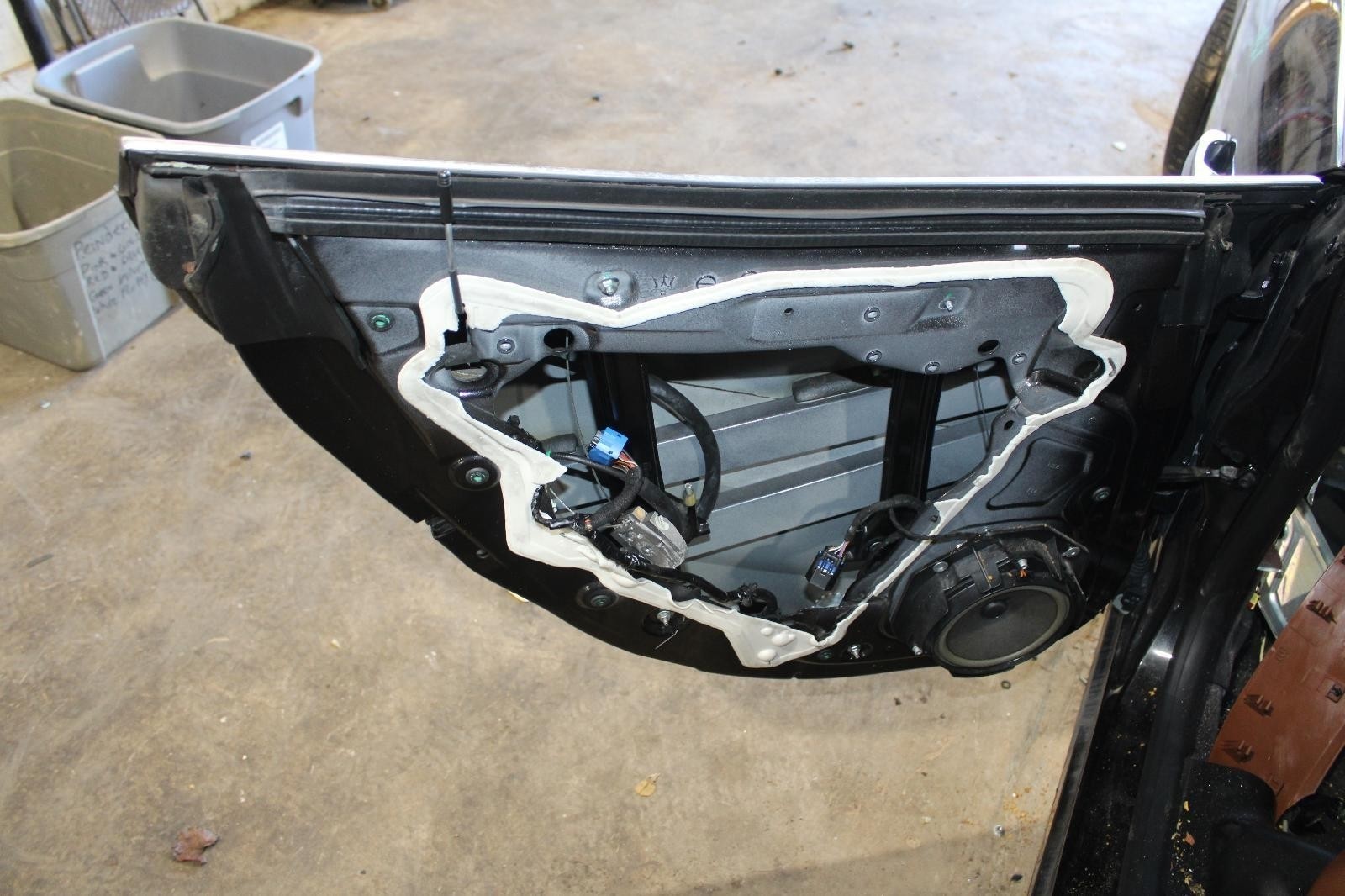 14-19 Ghibli Black Rear Driver Side Left LH Door Shell W/ Regulator OEM Factory