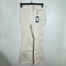 Tommy Hilfiger Womens Jeans Size 8/29 Denim High Rise Flared Leg Raw Hem New