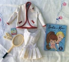 Vintage 1962 Barbie Doll Outfit Tennis Anyone #941 Complete Except Socks EXC-N/M